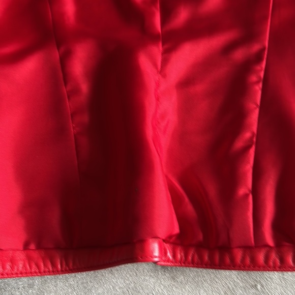 Jones New York Red Leather Blazer - Picture 8 of 11